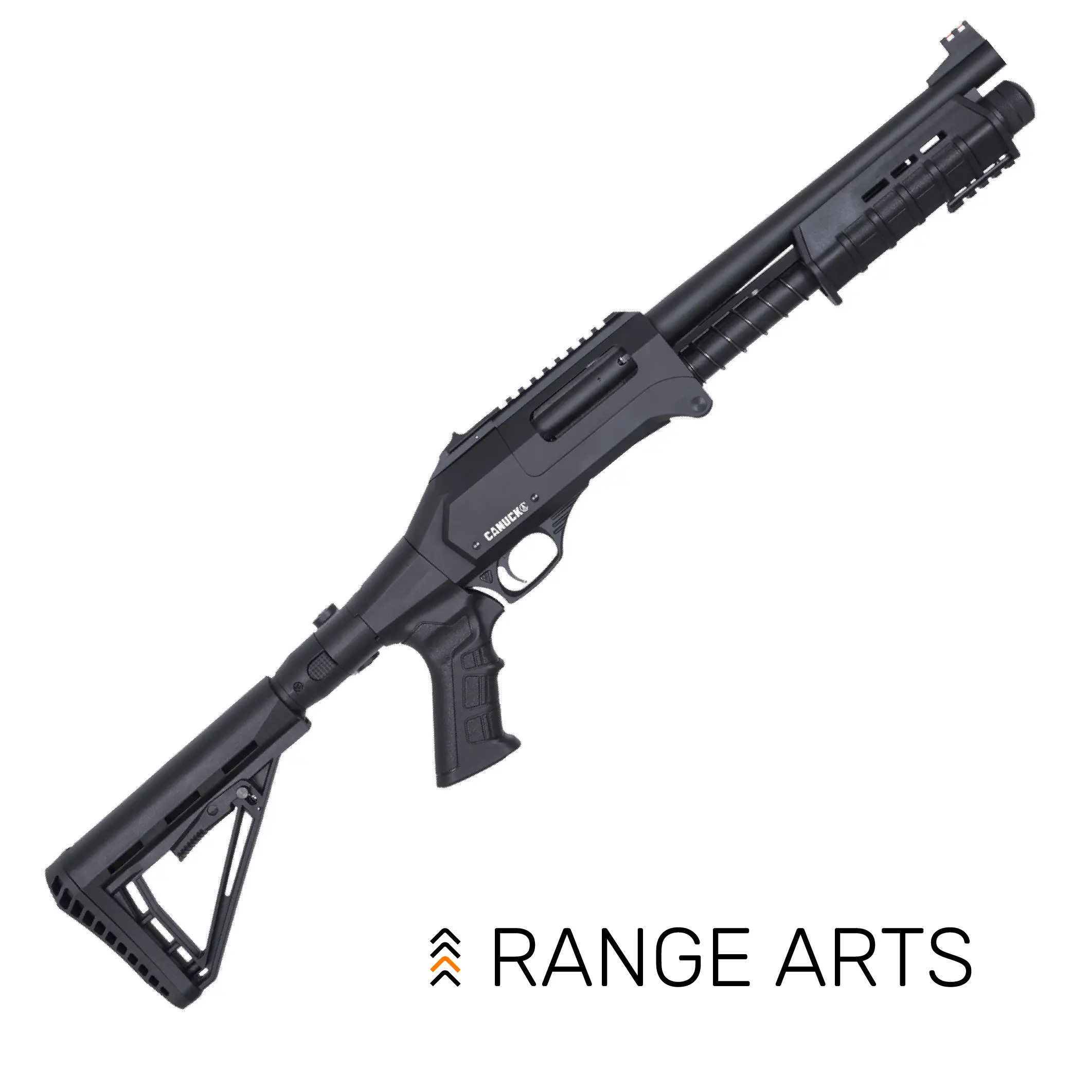 Canuck-Enforcer-2-Folding-Stock-01.webp Canuck Enforcer 2 Folding Stock 12GA Pump Tube Fed - Image 1