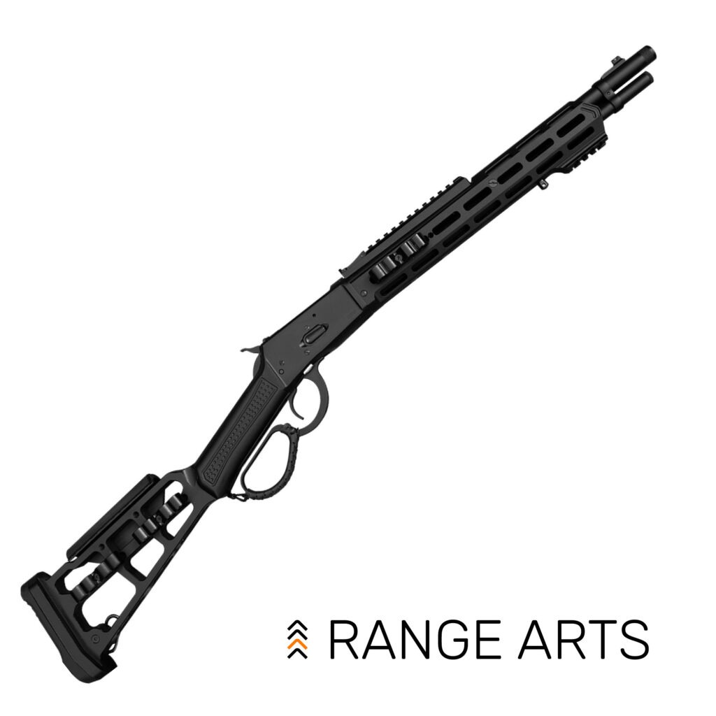 Canuck Wrangler Blackout .357/.38 revolver with blacked finish, exposed hammer and cylinder, textured grips and visible product markings — shown on a plain background.