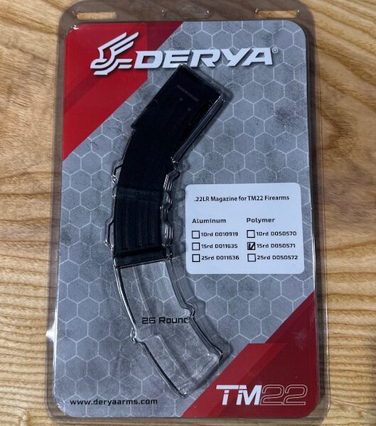 Derya TM22 15-round polymer magazine for .22LR rifles at Range Arts