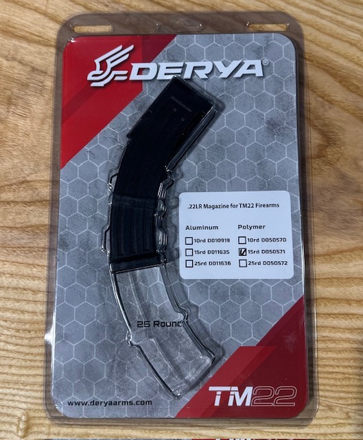 Derya TM22 15-round polymer magazine for .22LR rifles at Range Arts