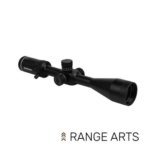 Riton 1 Conquer 6–24x50 Riflescope — long-range optic with precision turrets and matte finish at Range Arts.