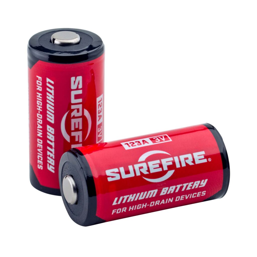 SureFire 123A 3V Lithium Batteries High-Performance Power Cells for Tactical Lights at Range Arts