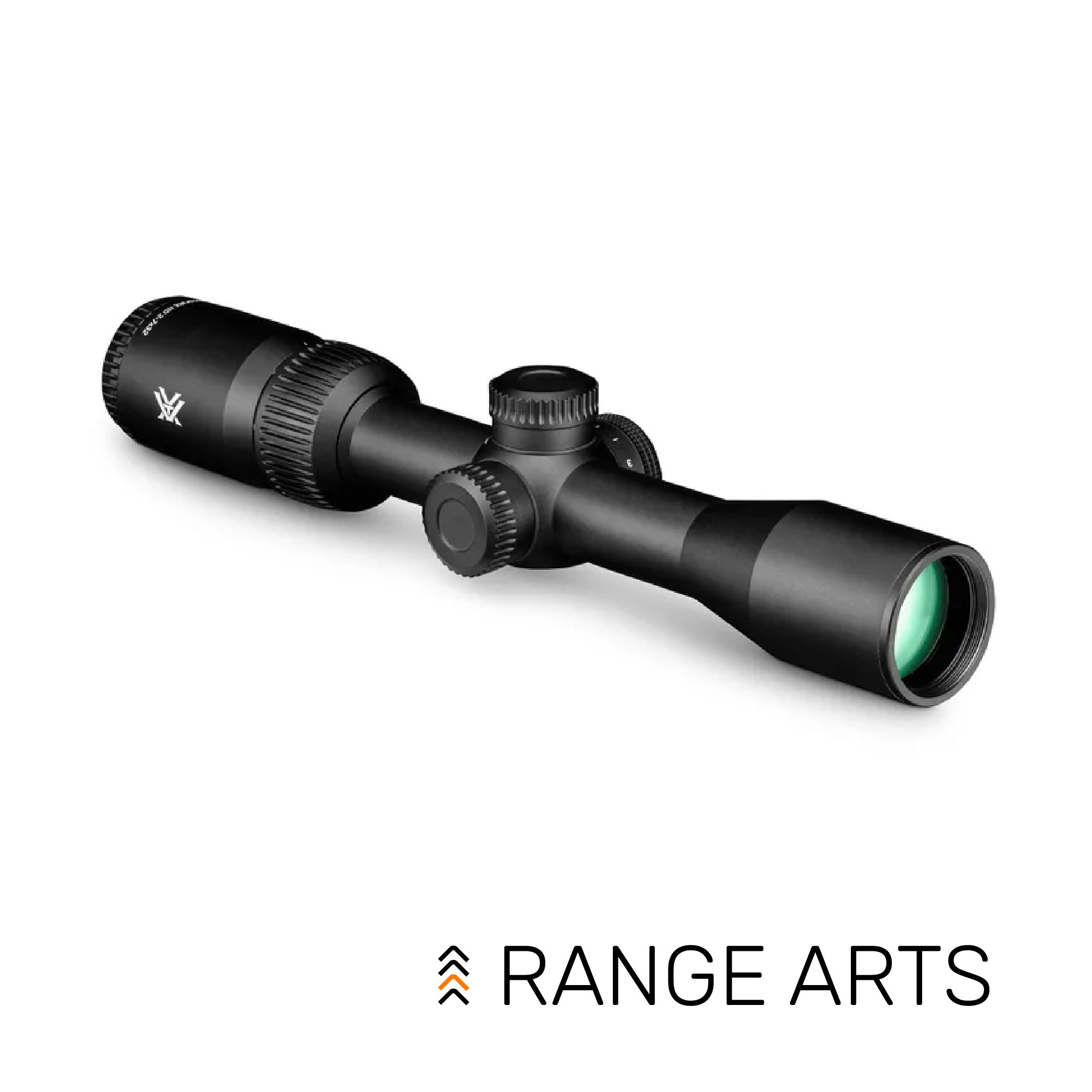 Vortex Crossfire HD 2–7x32 Rimfire Riflescope with V-Plex MOA reticle – compact, lightweight, and clear optic for small-game or target shooting at Range Arts.