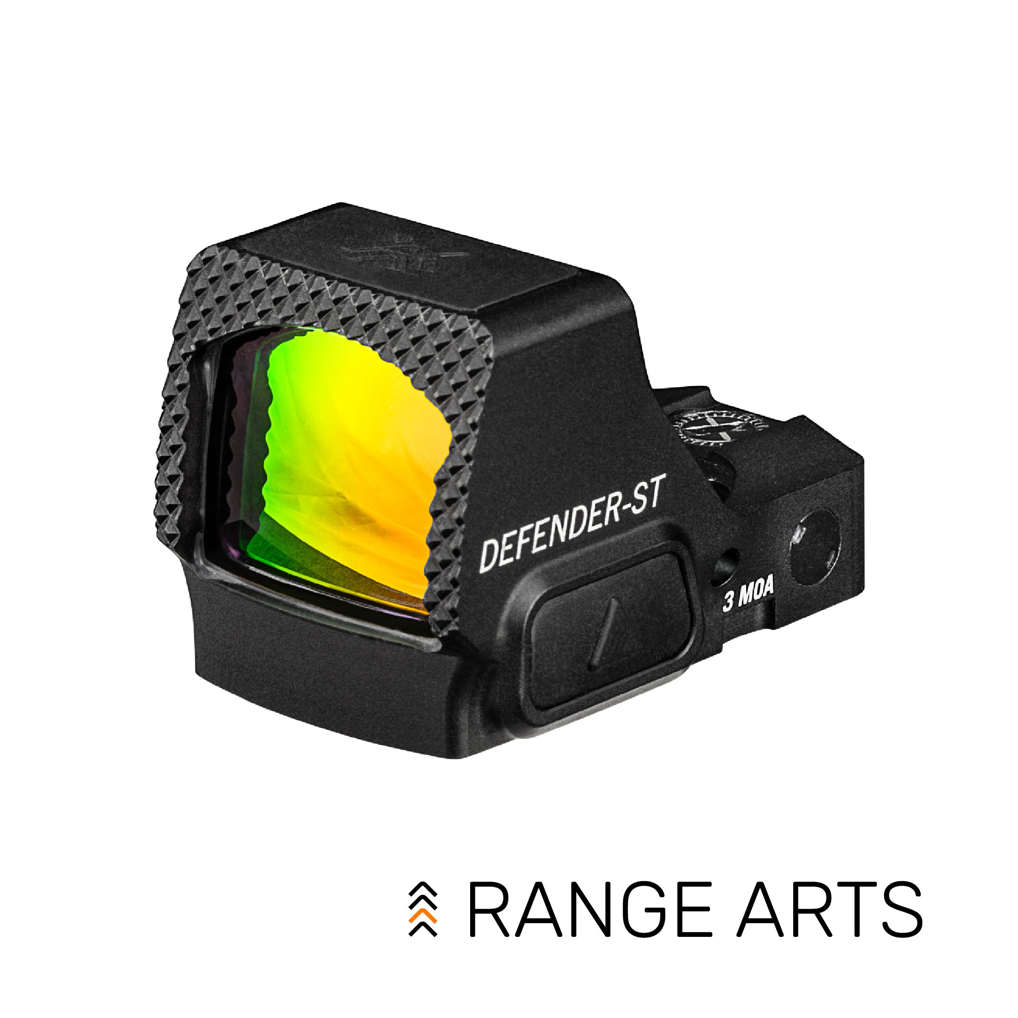 Vortex Defender-ST 3 MOA Micro Red Dot – compact enclosed emitter sight with motion activation and 7075 aluminum housing at Range Arts.