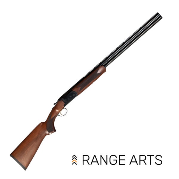 Canuck Over/Under 12GA 3" Shotgun — 28" barrels, vent rib, extractors, walnut-style stock, blued finish.