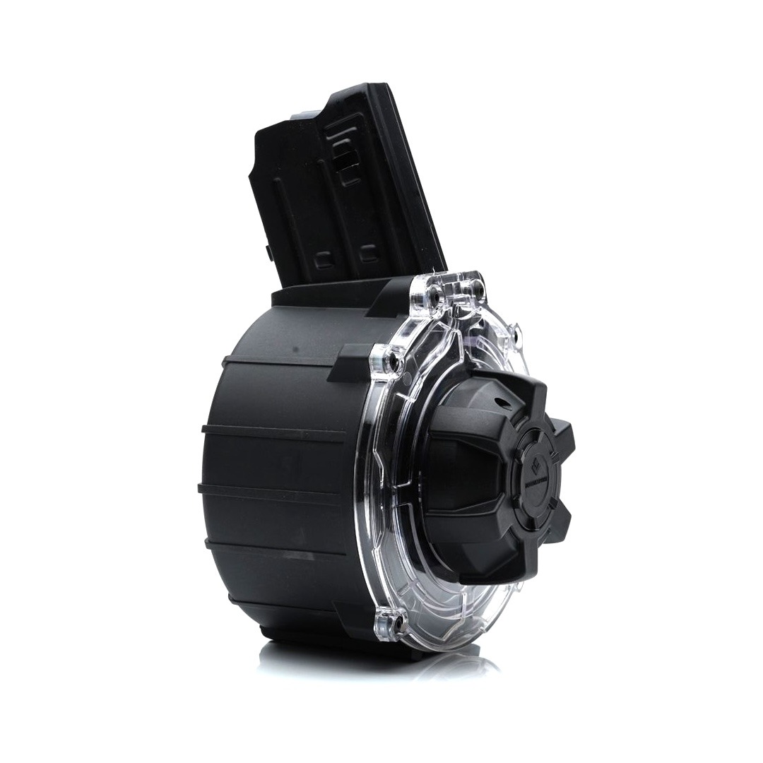 Canuck Recon 2 20-Round Drum Magazine — high-capacity 12GA drum mag, polymer body, black.