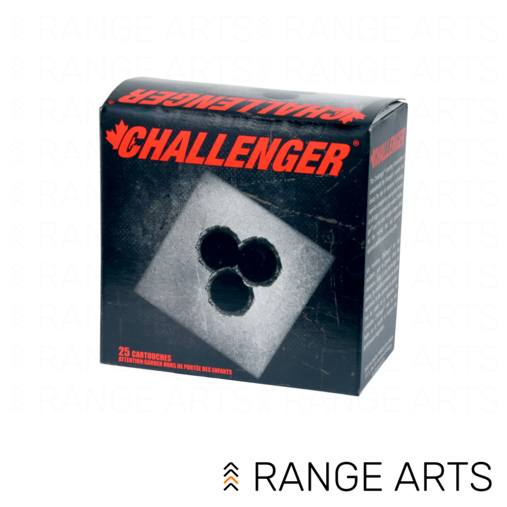 Challenger 12 gauge 2-3/4 inch 1 ounce target slug shotgun ammunition 25 round box at Range Arts