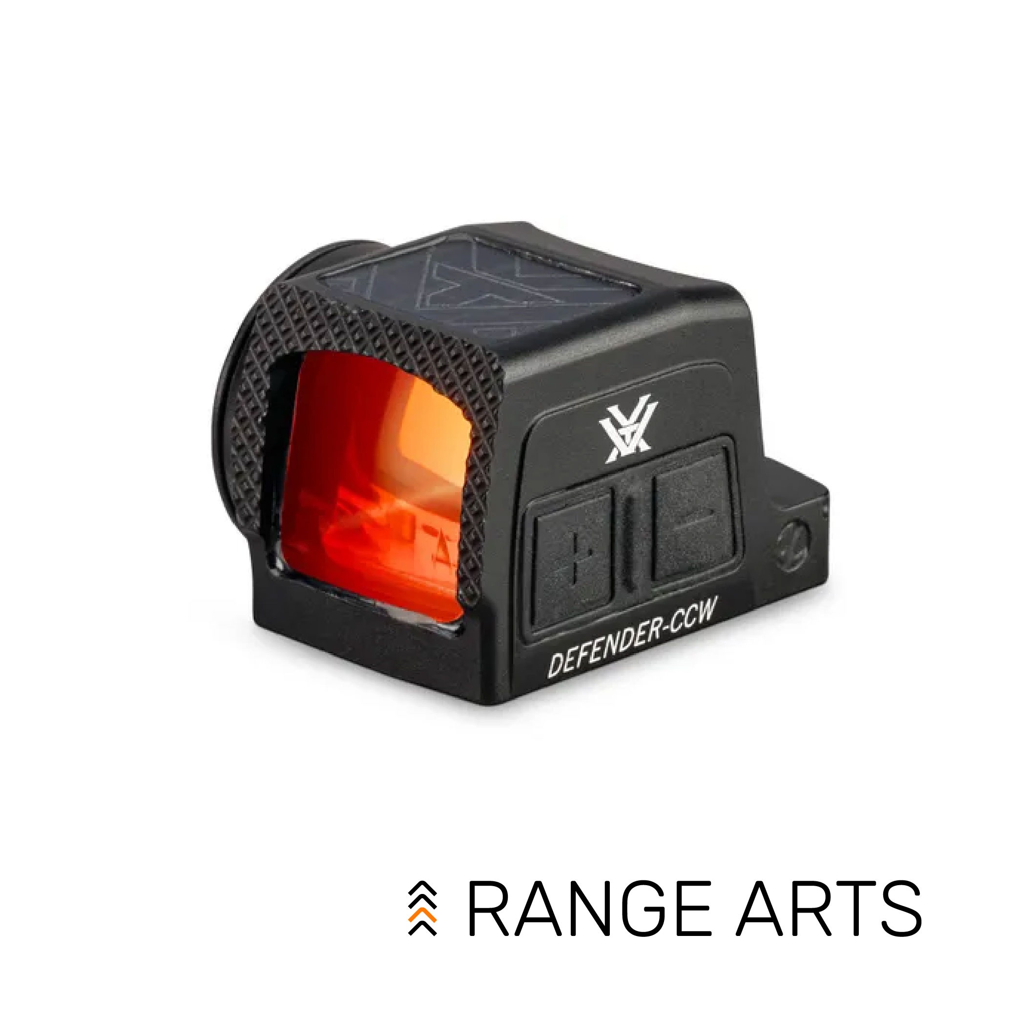 Vortex Defender-CCW 3 MOA Solar Enclosed Red Dot Sight – compact RMSc-footprint optic with solar assist and rugged aluminum housing at Range Arts.