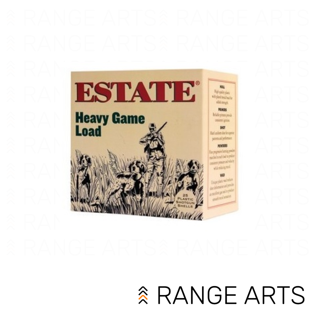 Federal Estate 12 gauge 2-3/4 inch 1-1/4 ounce #8 Heavy Game shotgun ammunition 25 round box at Range Arts