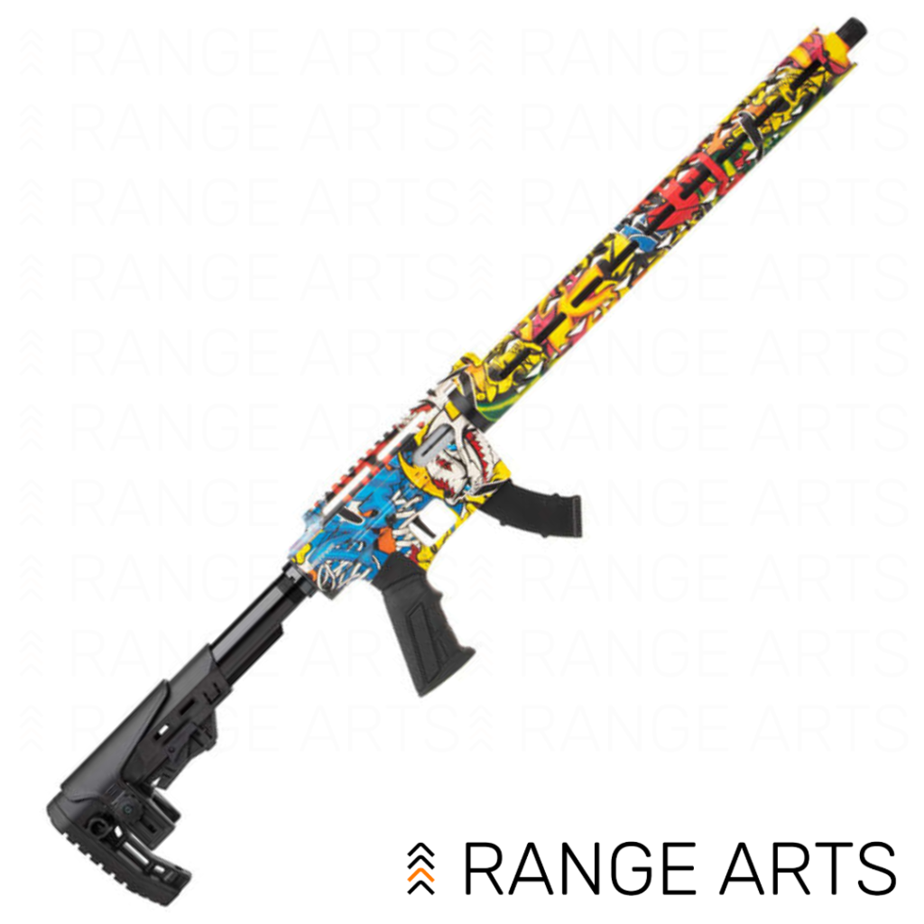 Derya TM22 Urban Camo semi-automatic .22LR rifle with 18 inch barrel at Range Arts