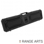 MTM Case-Gard 50-inch Double Scoped Rifle Case in black with protective foam interior for 2 scoped rifles