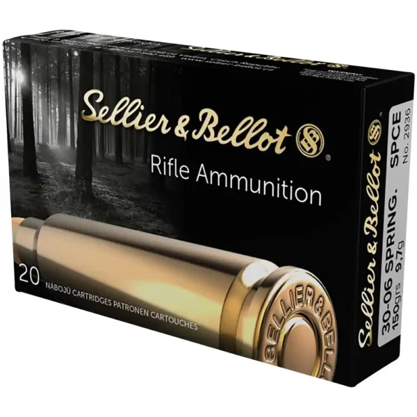 Sellier & Bellot .30-06 Springfield 150gr SPCE rifle ammunition box for hunting at Range Arts