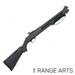 Mossberg 590A1 NFA 12 gauge pump shotgun with 14 inch barrel and 4 shell stock carrier at Range Arts