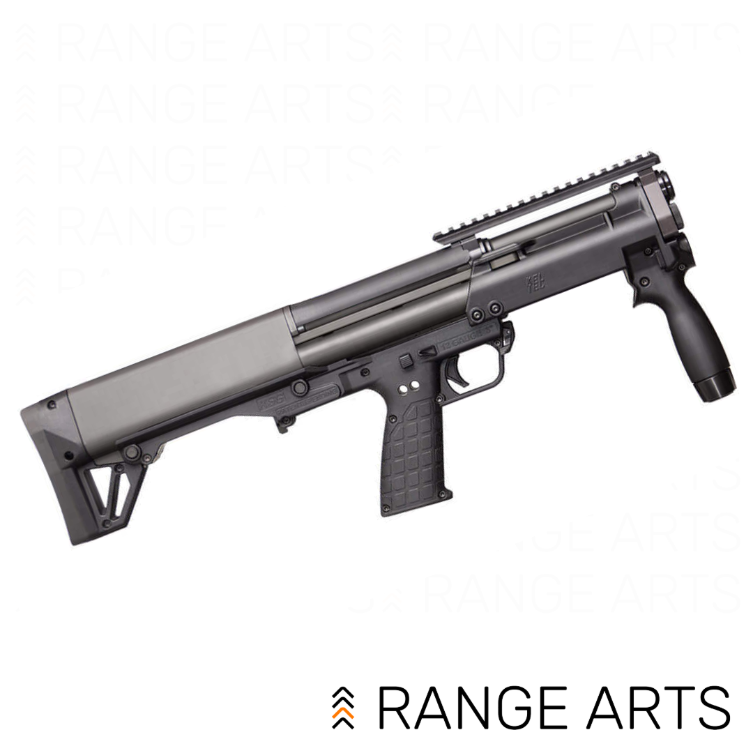 KelTec KSG Tactical 12 gauge bullpup pump shotgun with 13.7 inch barrel in black finish at Range Arts