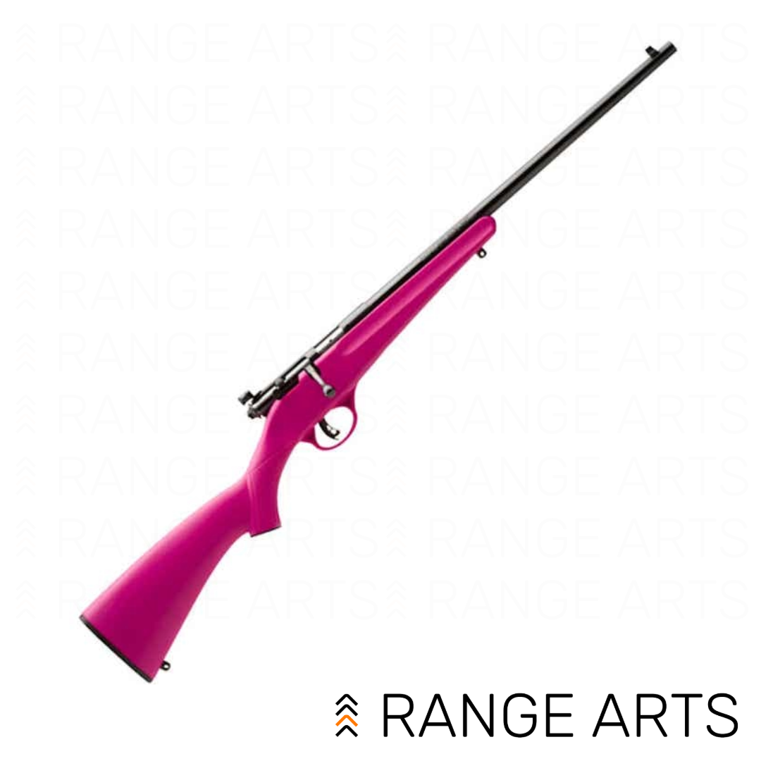 Savage Rascal pink single-shot .22LR youth rifle at Range Arts