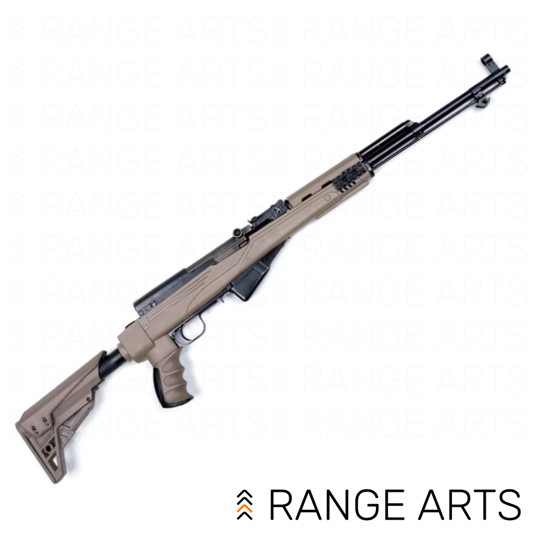 Chinese SKS 7.62x39 semi-automatic rifle with ATI Flat Dark Earth stock at Range Arts
