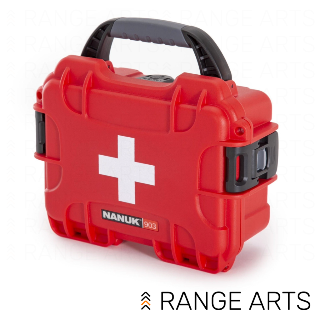 Nanuk First Aid Case 903 with ACC Tick Kit waterproof emergency medical kit at Range Arts