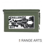 Challenger 12 gauge 2.75 inch 00 Buck 9 pellet 175 round bulk ammunition case at Range Arts