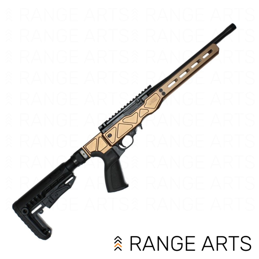 SBI ST-22 Precision Bronze 12 inch semi-automatic 22 LR rifle with precision chassis at Range Arts