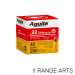 Aguila .22 LR High Velocity 40 grain solid point rimfire ammunition 250 round box at Range Arts
