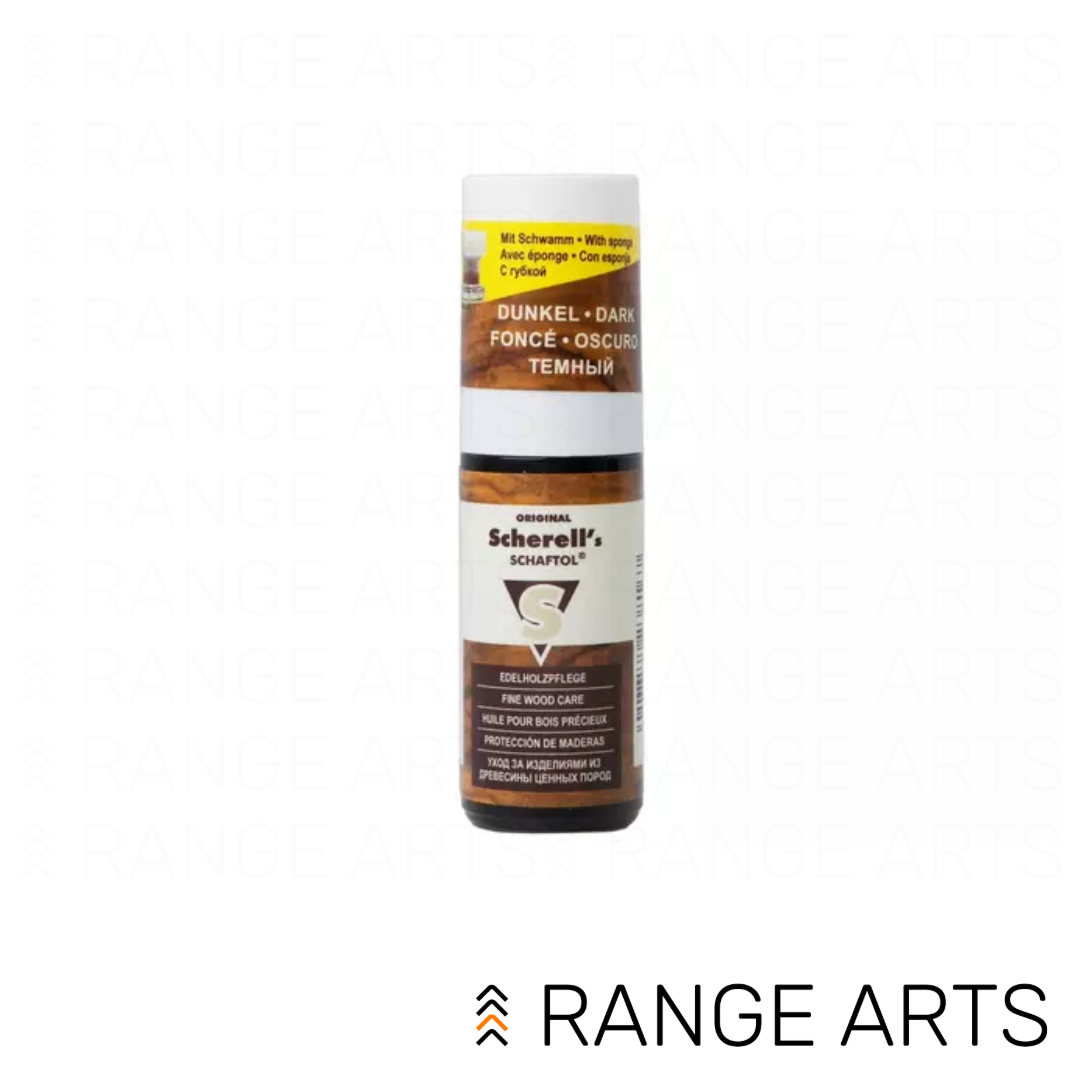 Ballistol Scherell's Stock Oil Dark 50ml for firearm stock restoration and wood protection at Range Arts