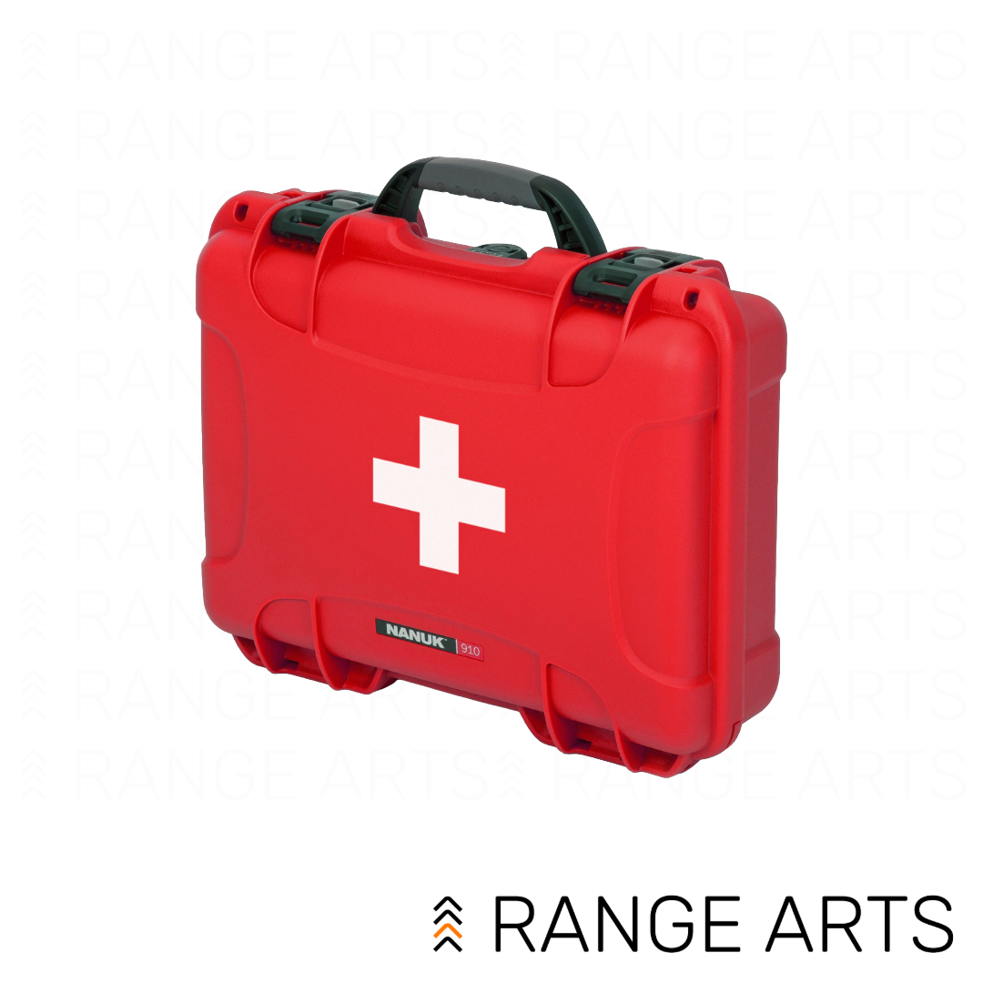RAWebProductPIC copy (2)-28 Nanuk First Aid Case 910 red waterproof hard case with 145-piece first aid kit and Canadian tick kit at Range Arts