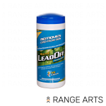 Hygenall LeadOff lead removal wipes canister with 45 wipes for shooters and firearm maintenance at Range Arts