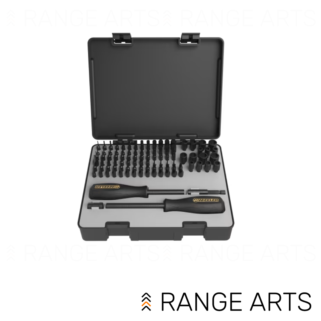 RAWebProductPIC copy-60 Wheeler Professional 100 piece gunsmithing screwdriver set with precision firearm maintenance bits at Range Arts