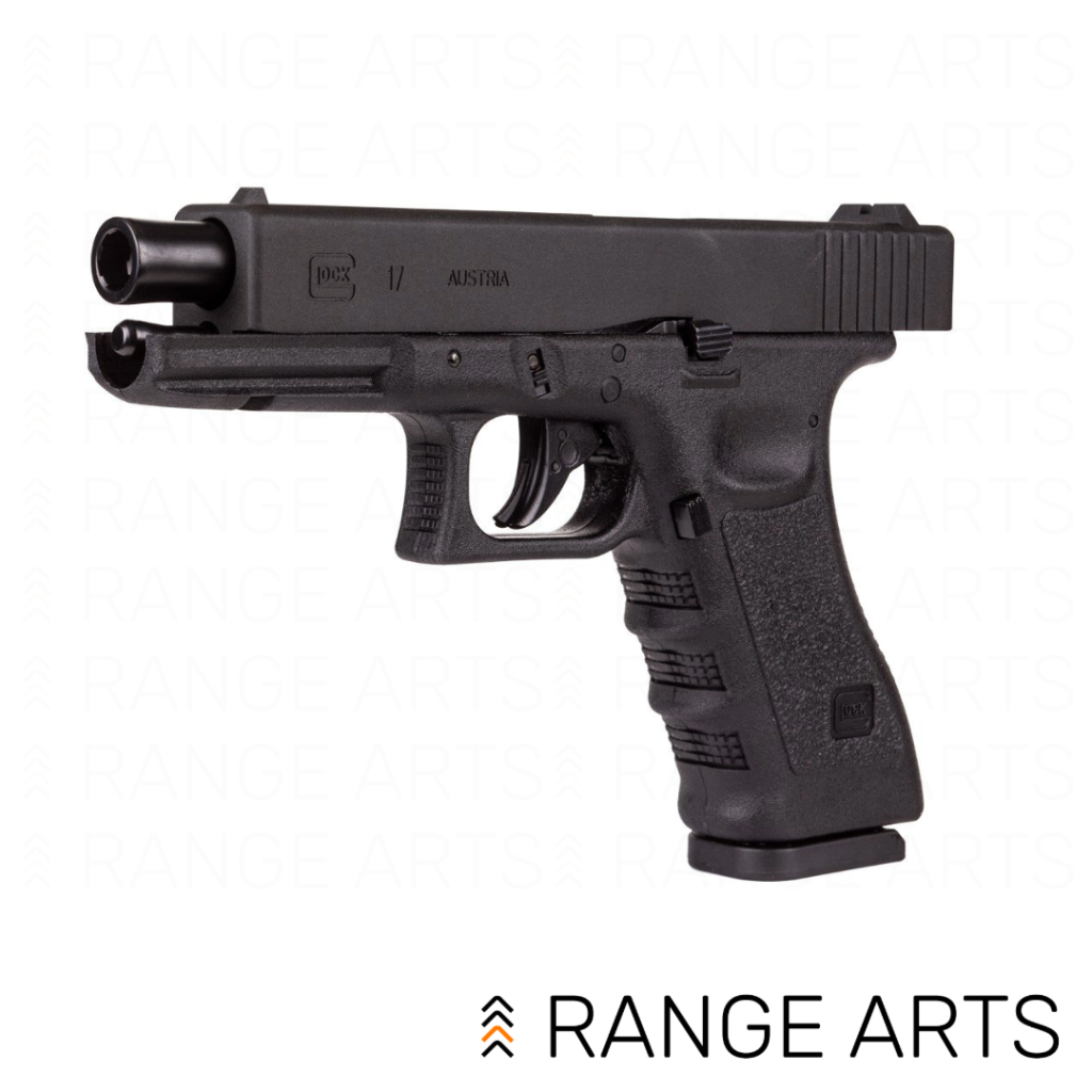 Glock 17 Gen 3 blowback .177 BB CO2 air pistol with realistic Glock controls at Range Arts
