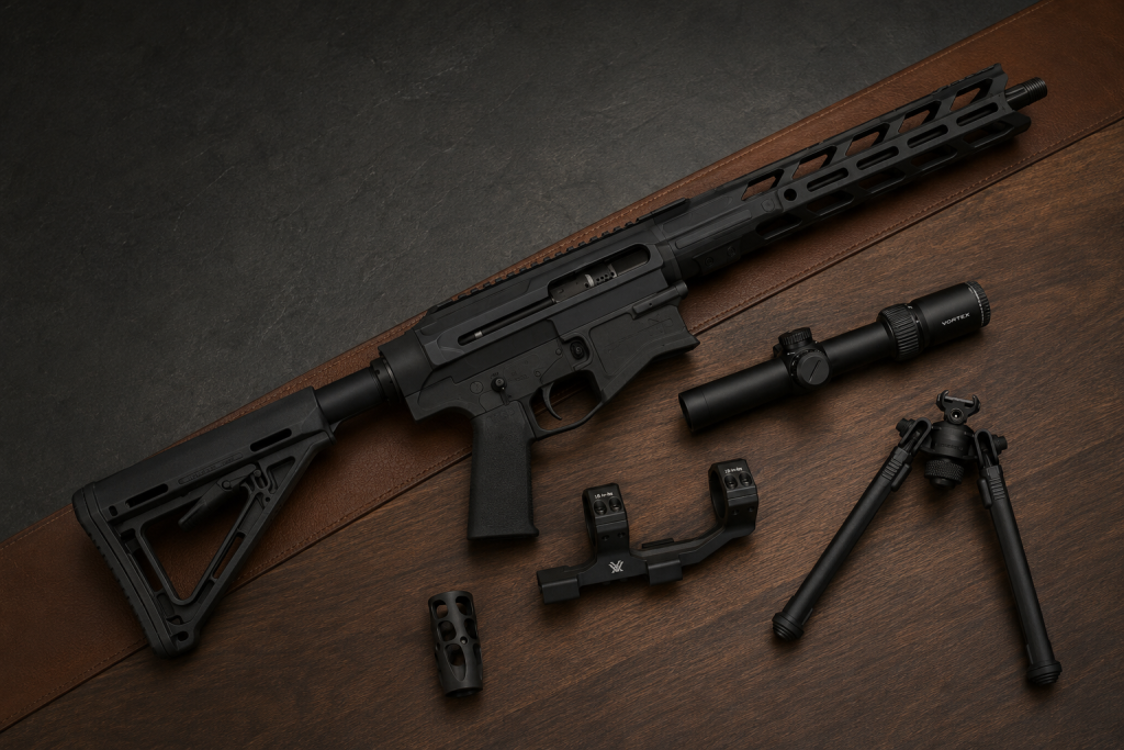 MRA Maverick 308 Bundle with Vortex scope, mount, muzzle brake and Magpul bipod