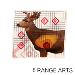 Pro-Shot Life-Size Mule Deer 25" x 25" Sight-In Target 5-Pack