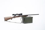 Used Savage Model 111 7mm Remington Magnum bolt-action hunting rifle with classic Leupold 3-9x scope in excellent condition