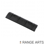 ERGO 10-slot full Picatinny rail covers 3-pack with textured black gripping surface